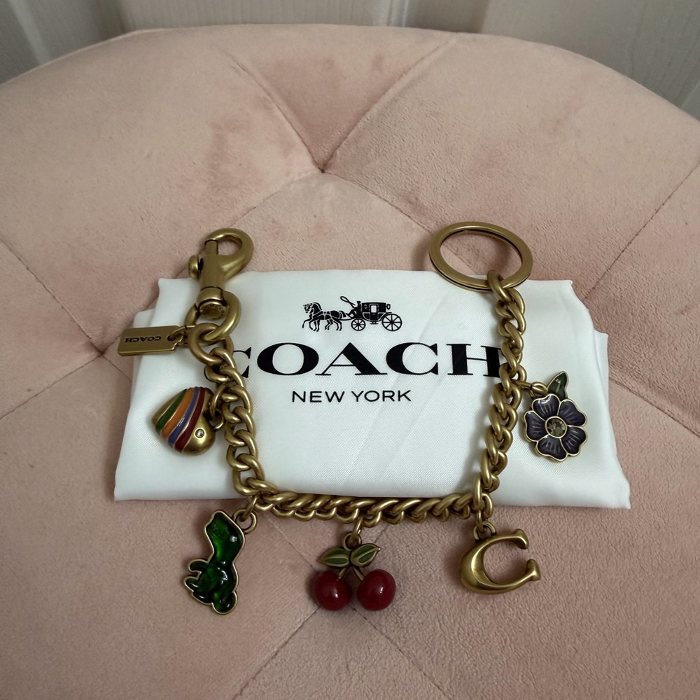 Coach Motif Chain Extender Bag Charm
